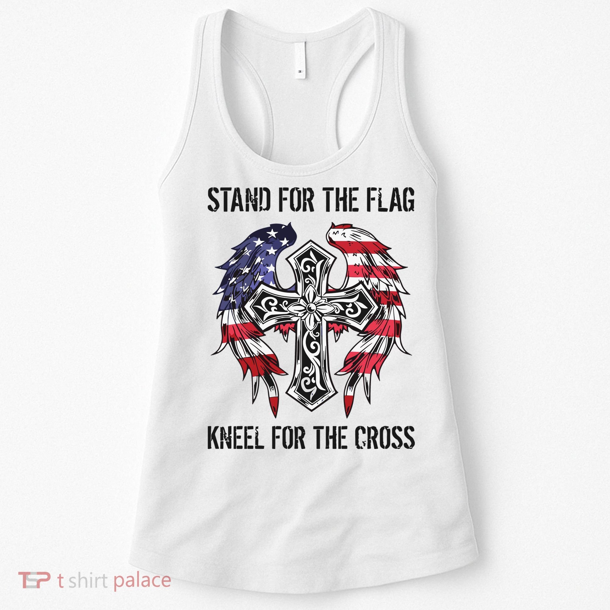 Stand For The Flag Kneel For The Cross Women's Tank Top