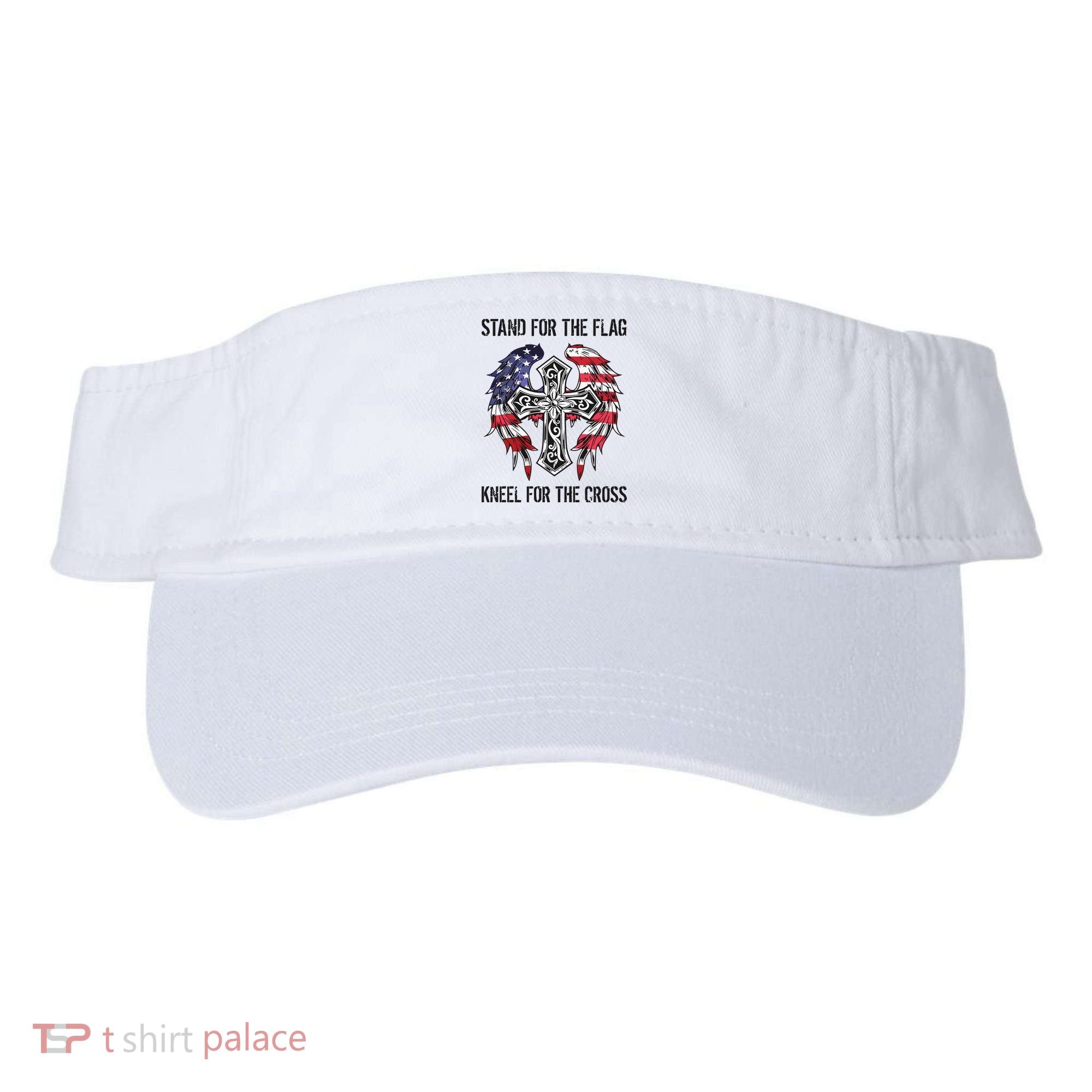 Stand For The Flag Kneel For The Cross Visor
