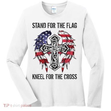 Stand For The Flag Kneel For The Cross Women's Long Sleeve Shirt