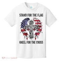 Stand For The Flag Kneel For The Cross Kids T-Shirt thumb 0