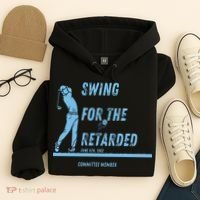 Swing For The Retarded June 6th 1982 Golf Hoodie thumb 4