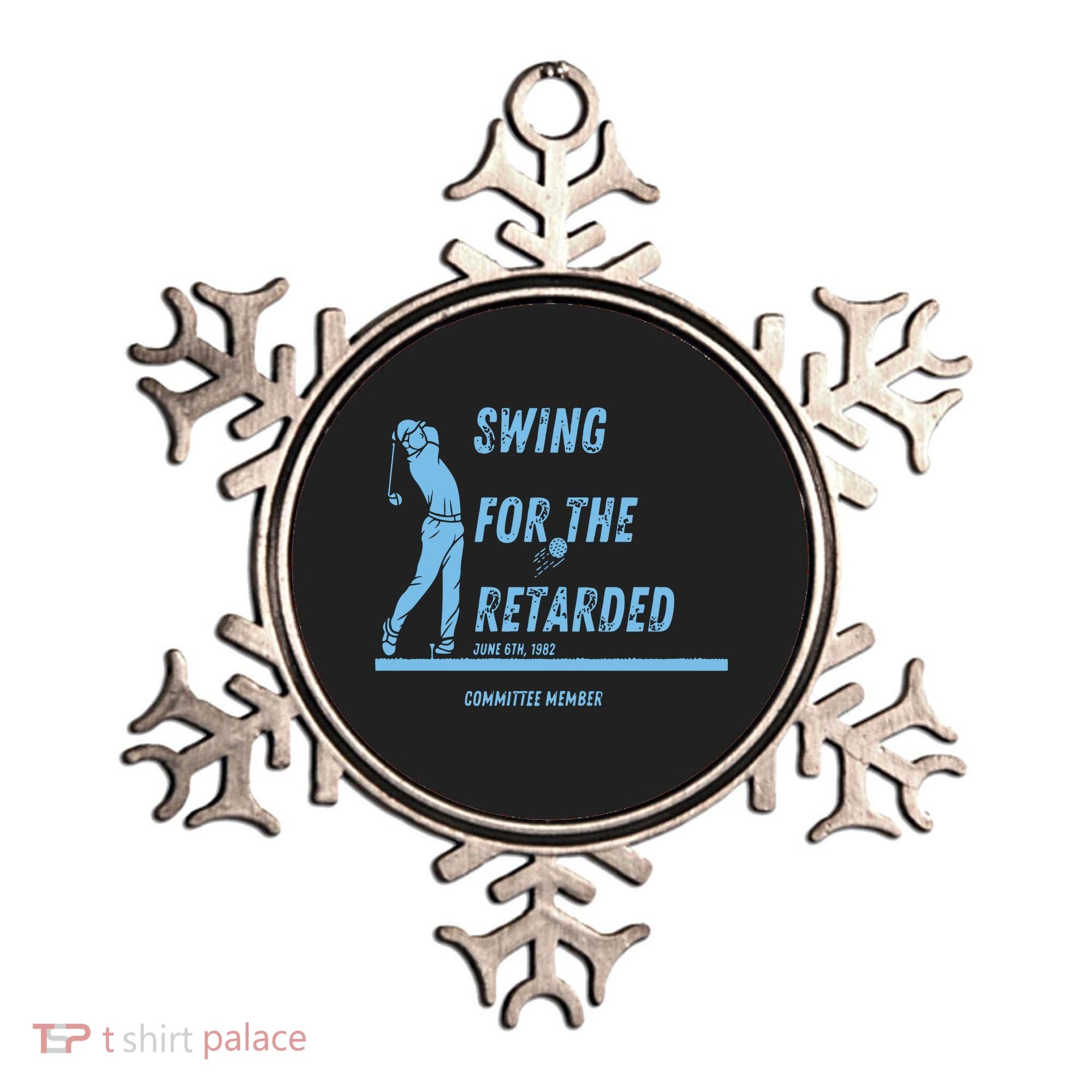 Swing For The Retarded June 6th 1982 Golf Ornament