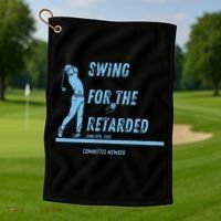 Swing For The Retarded June 6th 1982 Golf Golf Towel thumb 1