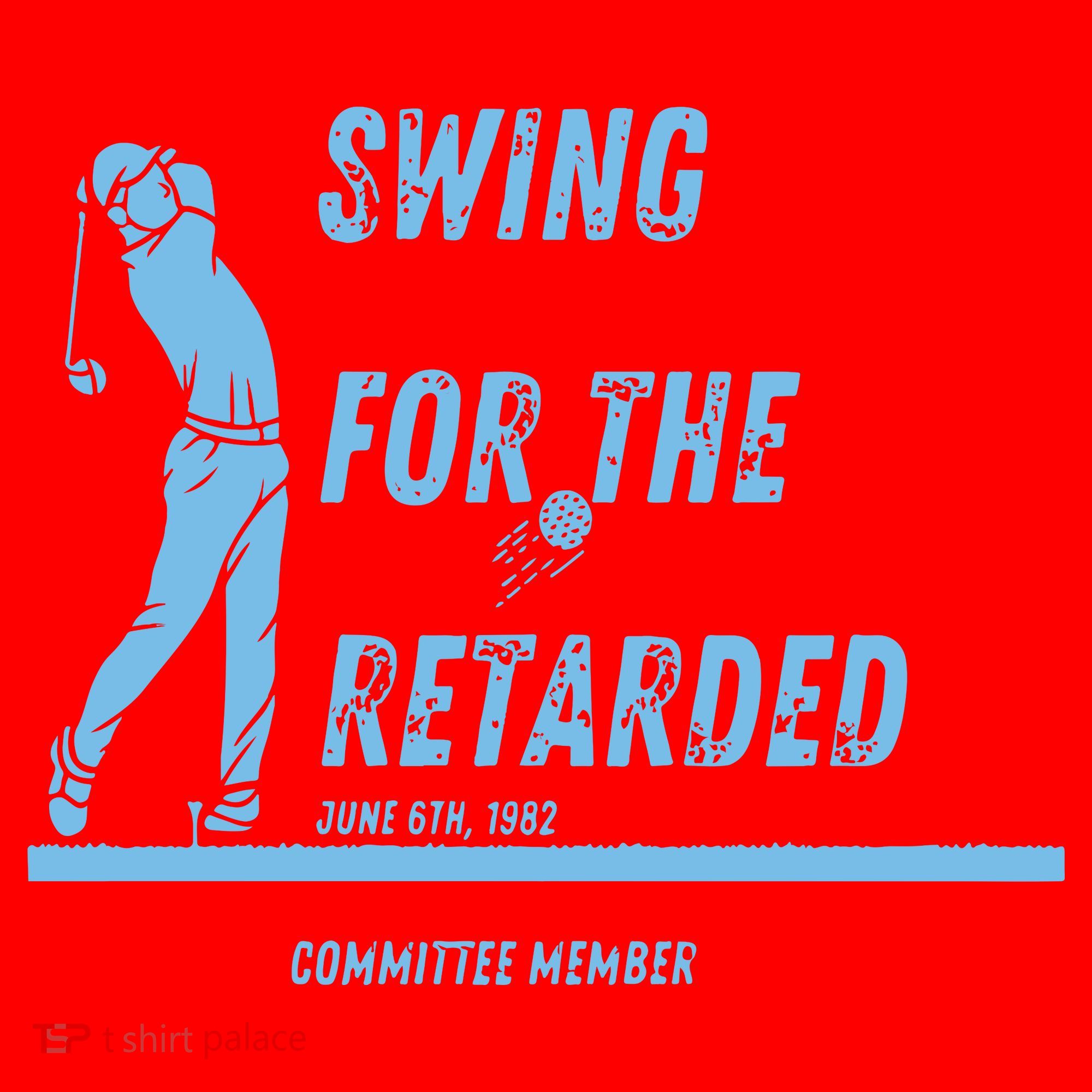 Swing For The Retarded June 6th 1982 Golf Santa Hat