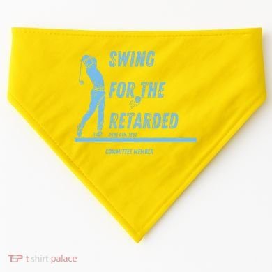 Swing For The Retarded June 6th 1982 Golf USA-Made Doggie Bandana