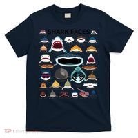 Shark Faces Type Of Shark Shark Faces Of All Kinds T-Shirt thumb 0
