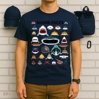 Shark Faces Type Of Shark Shark Faces Of All Kinds T-Shirt thumb 6