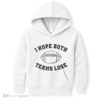 Sarcastic Football Tailgating Party I Hope Both Teams Lose Kids Hoodie thumb 0