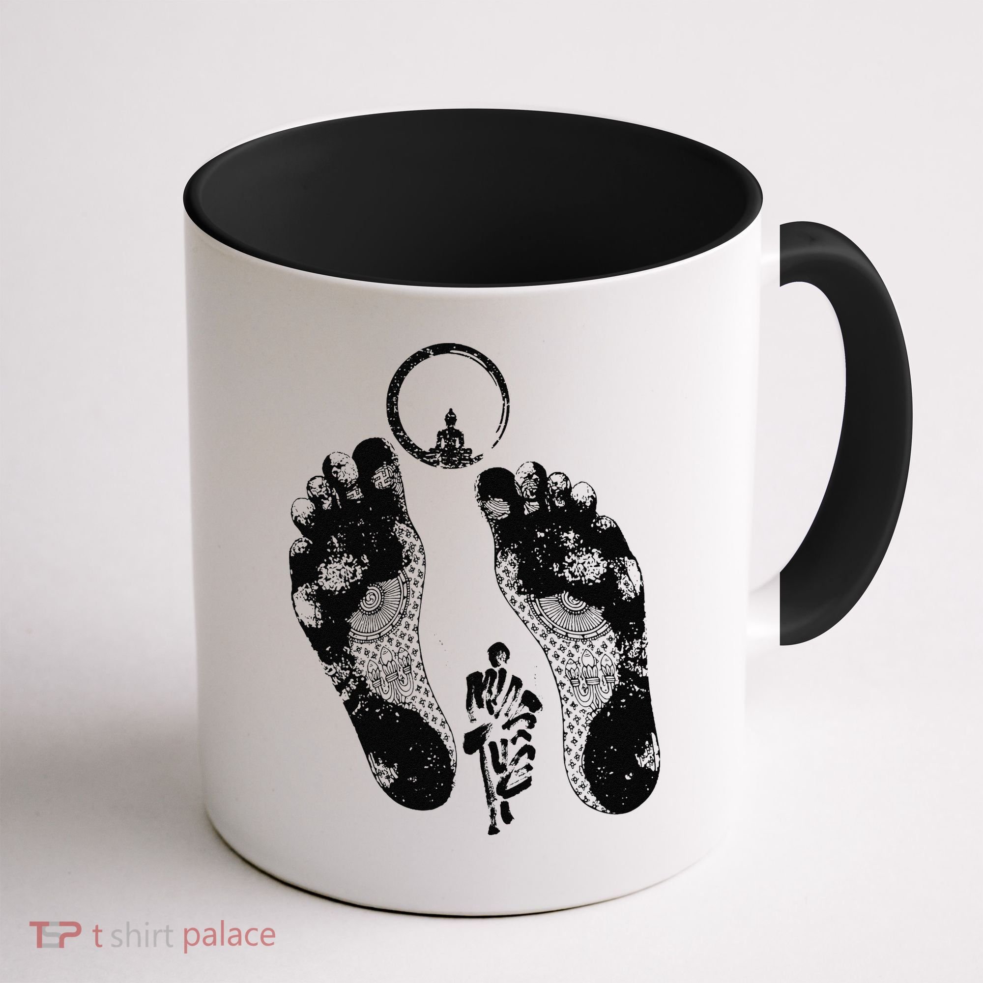 Sunburnt Footprints Thich Minh Tue Vietnamese Monks Moving Coffee Mug