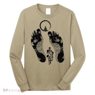 Sunburnt Footprints Thich Minh Tue Vietnamese Monks Moving Long Sleeve Shirt