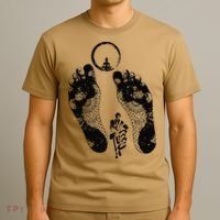 Sunburnt Footprints Thich Minh Tue Vietnamese Monks Moving T-Shirt thumb 3