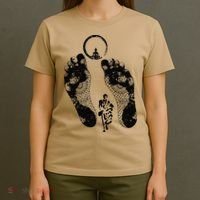 Sunburnt Footprints Thich Minh Tue Vietnamese Monks Moving T-Shirt thumb 4
