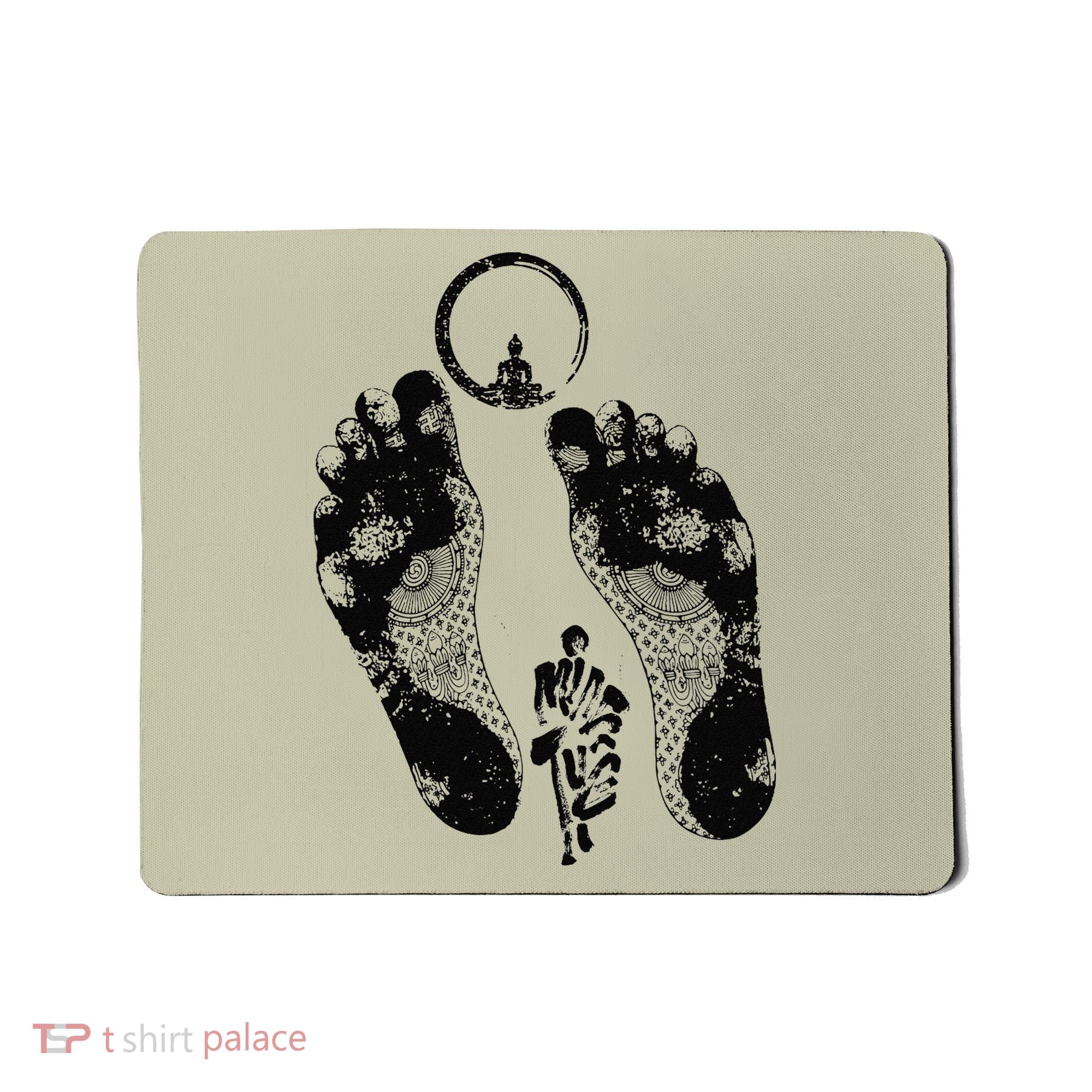 Sunburnt Footprints Thich Minh Tue Vietnamese Monks Moving Mousepad