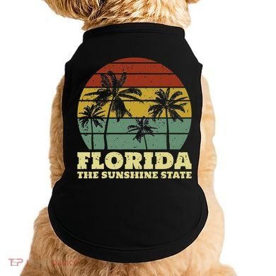 Summer Florida The Sunshine State Surf Style Doggie Tank