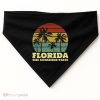 Summer Florida The Sunshine State Surf Style USA-Made Doggie Bandana thumb 0