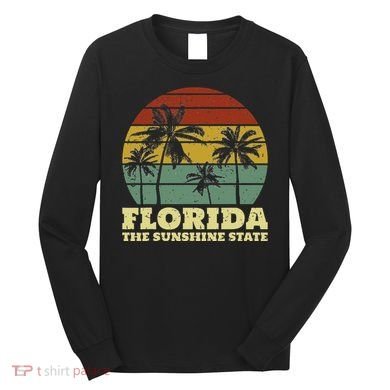 Summer Florida The Sunshine State Surf Style Long Sleeve Shirt