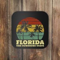 Summer Florida The Sunshine State Surf Style Coaster thumb 0