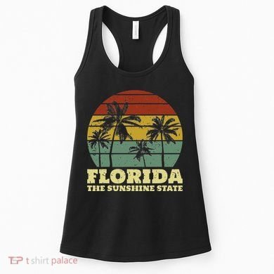 Summer Florida The Sunshine State Surf Style Women's Tank Top