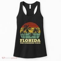 Summer Florida The Sunshine State Surf Style Women's Tank Top thumb 0