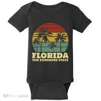 Summer Florida The Sunshine State Surf Style Baby Bodysuit thumb 0
