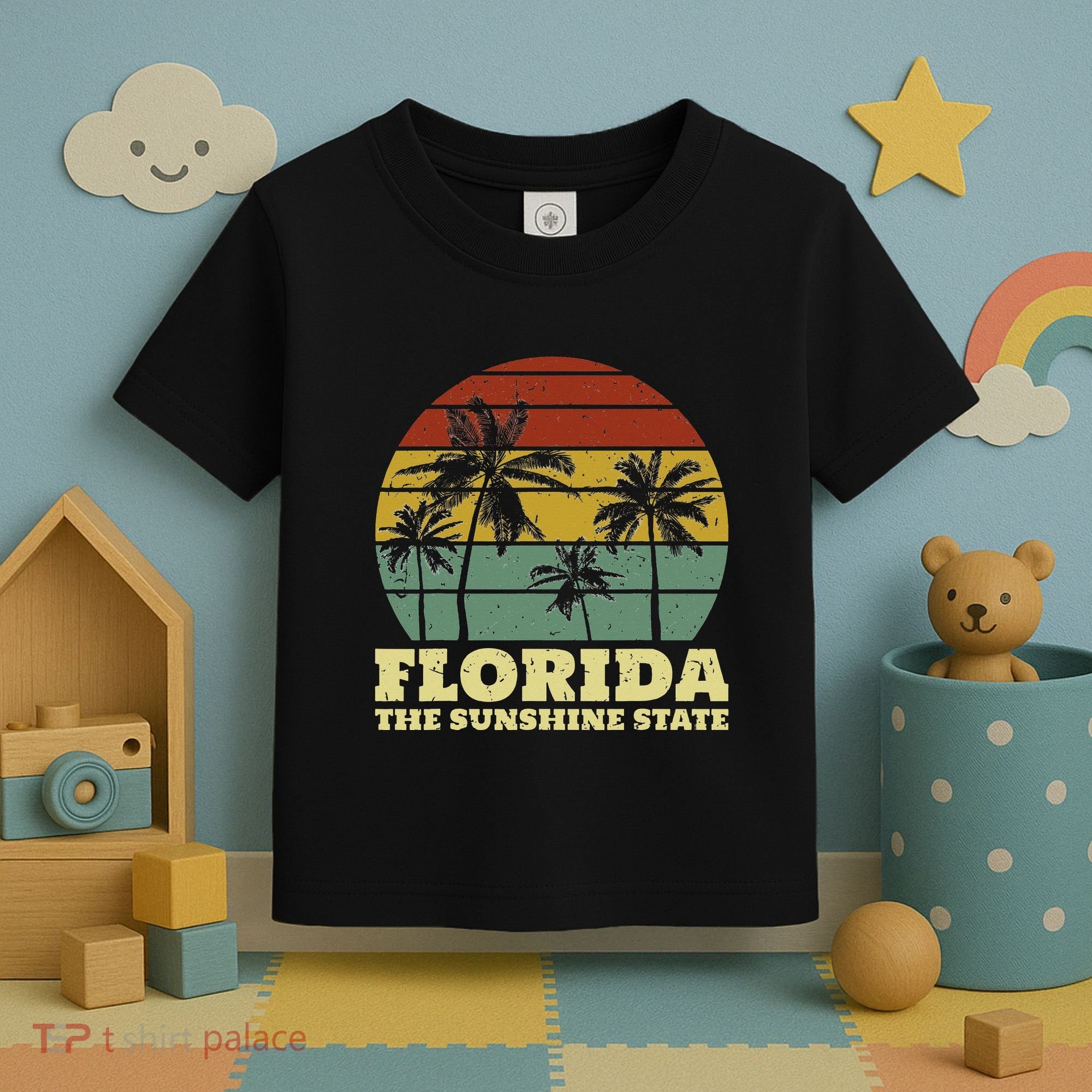 Summer Florida The Sunshine State Surf Style Toddler T-Shirt