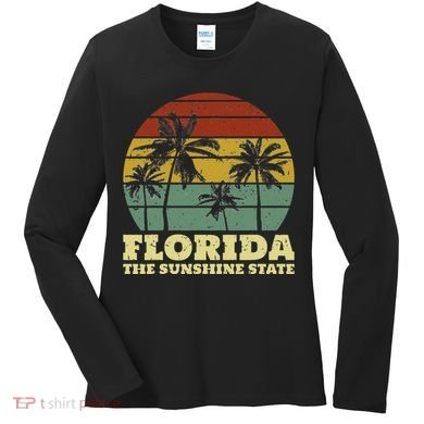 Summer Florida The Sunshine State Surf Style Women's Long Sleeve Shirt