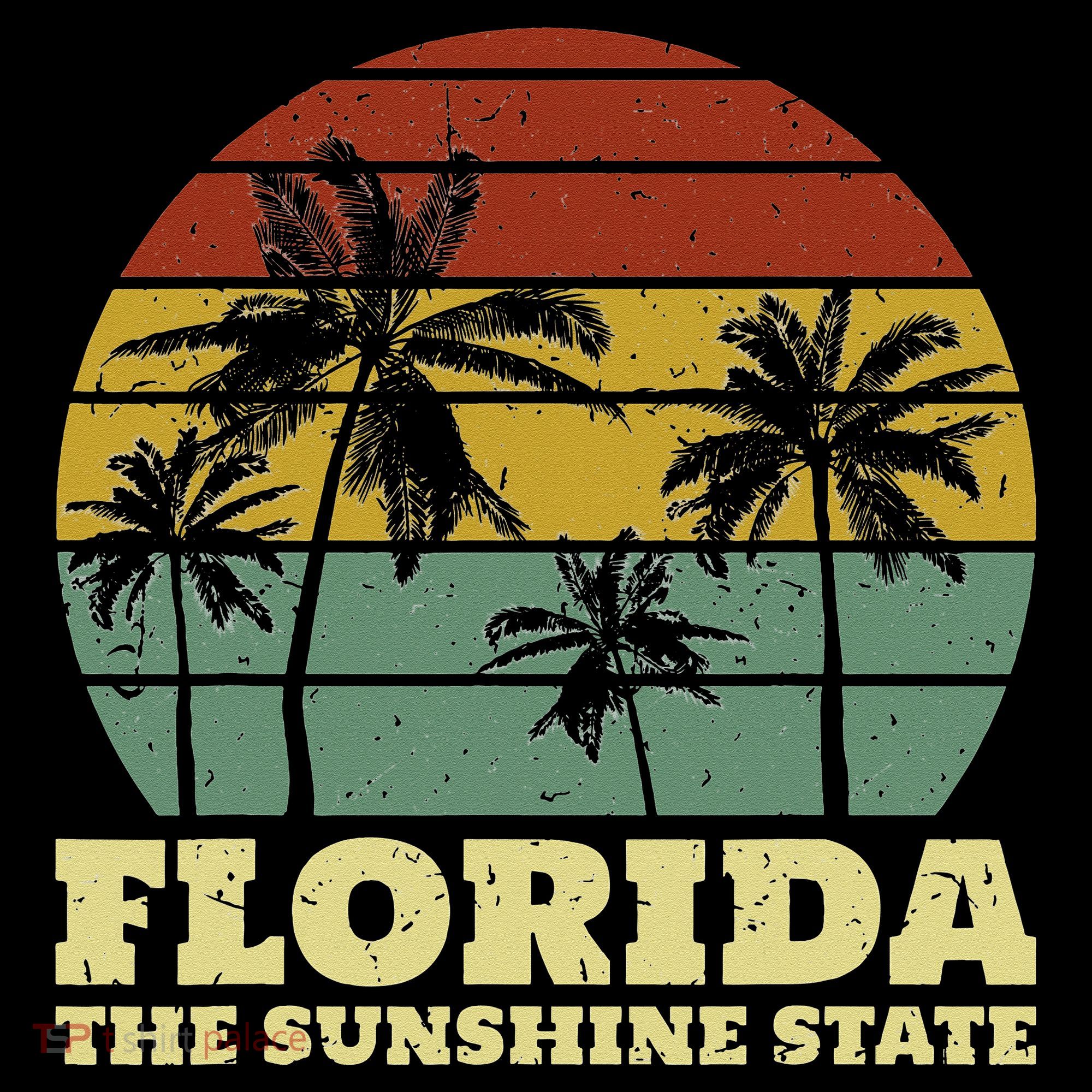 Summer Florida The Sunshine State Surf Style Kids Sweatshirt