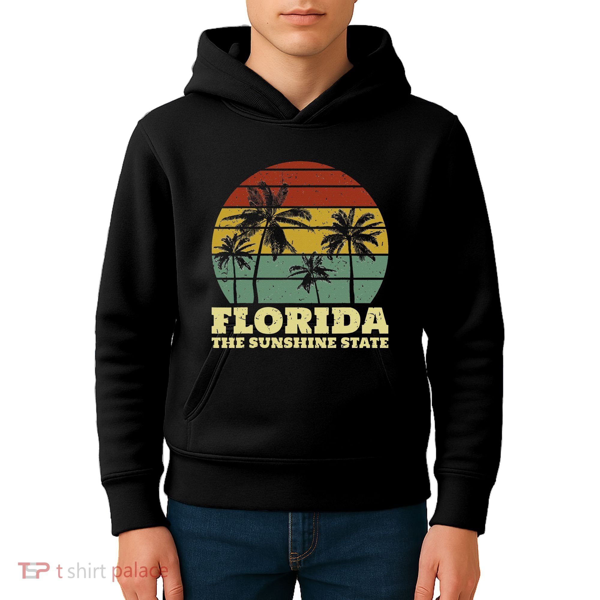 Summer Florida The Sunshine State Surf Style Kids Hoodie
