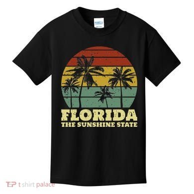 Summer Florida The Sunshine State Surf Style Kids T-Shirt