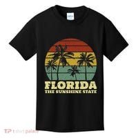 Summer Florida The Sunshine State Surf Style Kids T-Shirt thumb 0