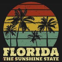 Summer Florida The Sunshine State Surf Style Kids T-Shirt thumb 4