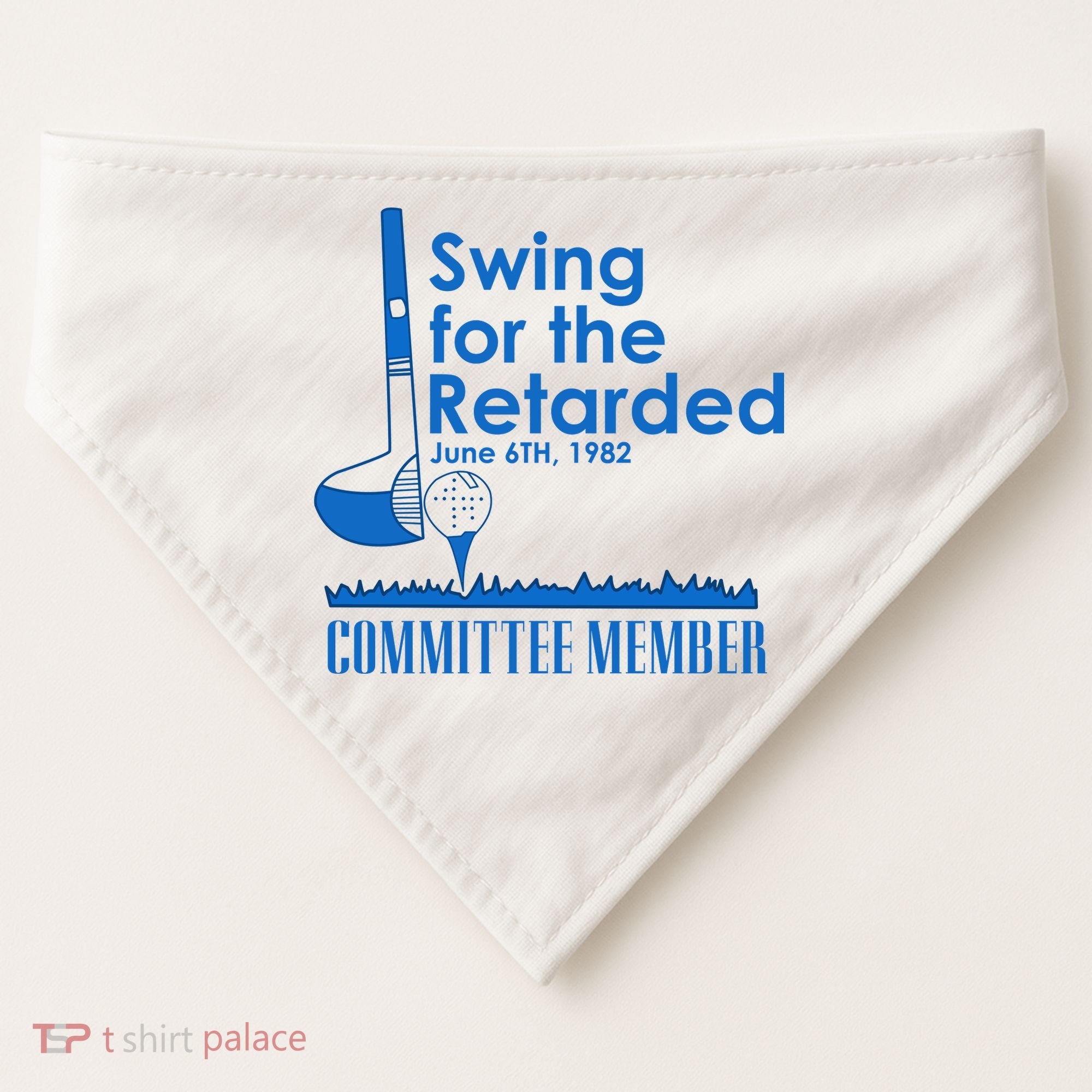 Swing For The Retarded USA-Made Doggie Bandana