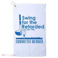 Swing For The Retarded Golf Towel thumb 0