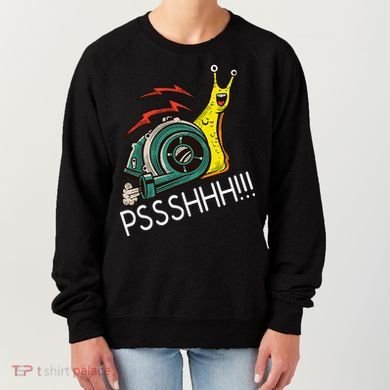 Snail Funny Turbo Boost Racing Pshh Women's Sweatshirt