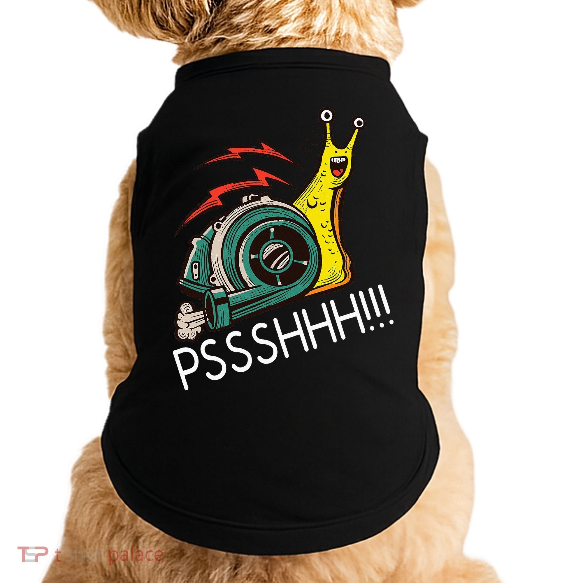 Snail Funny Turbo Boost Racing Pshh Doggie Tank