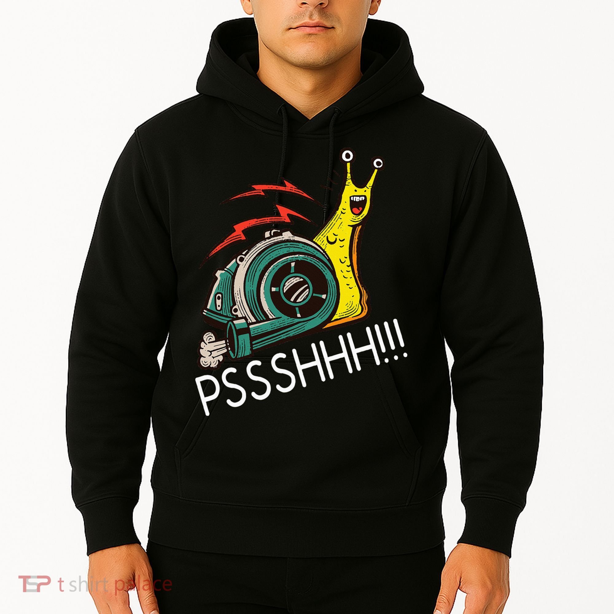 Snail Funny Turbo Boost Racing Pshh Hoodie