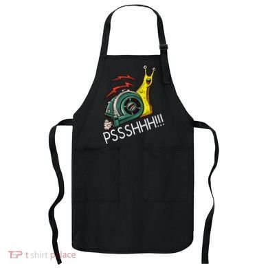 Snail Funny Turbo Boost Racing Pshh Apron