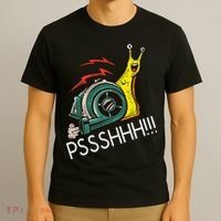 Snail Funny Turbo Boost Racing Pshh T-Shirt thumb 3