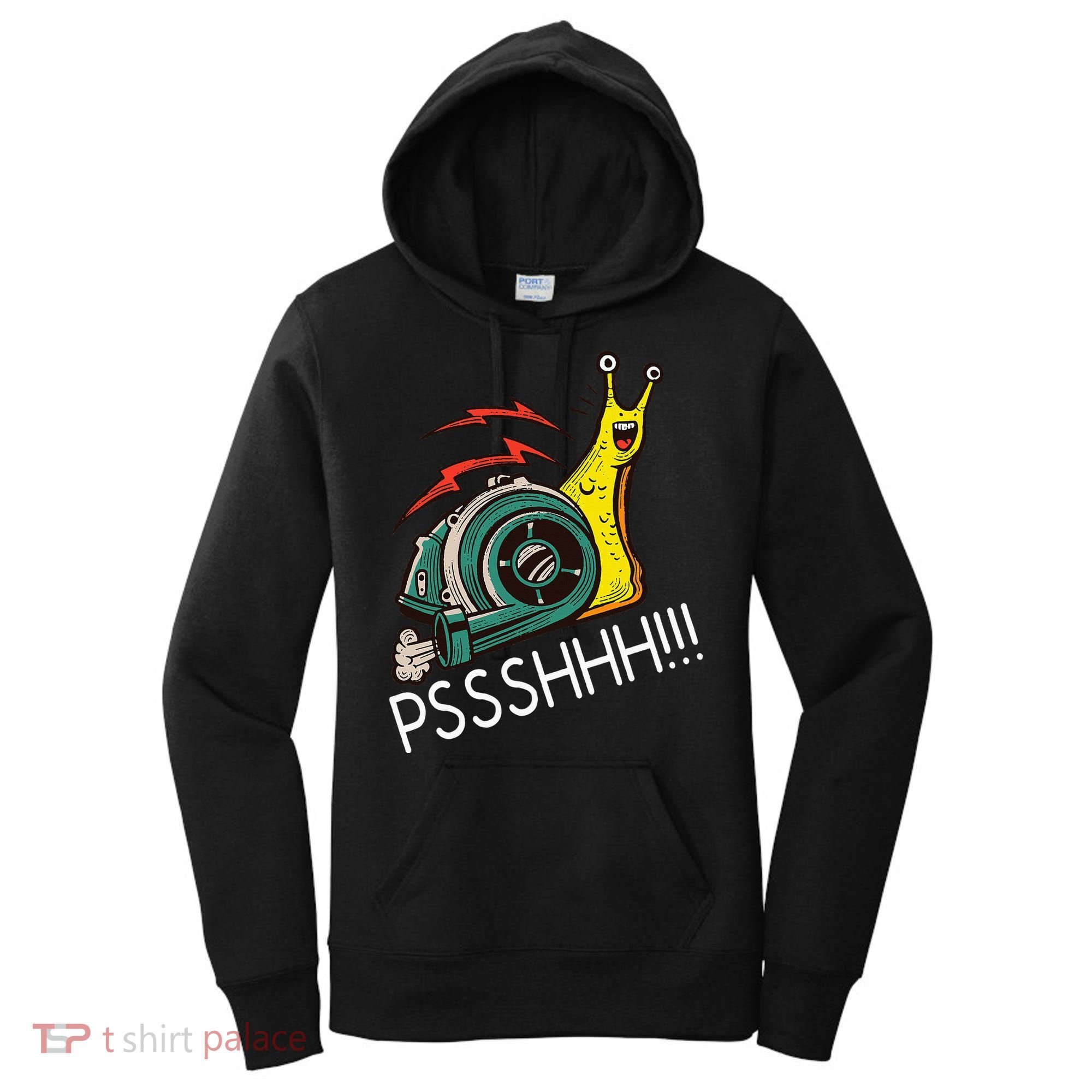Snail Funny Turbo Boost Racing Pshh Women's Hoodie