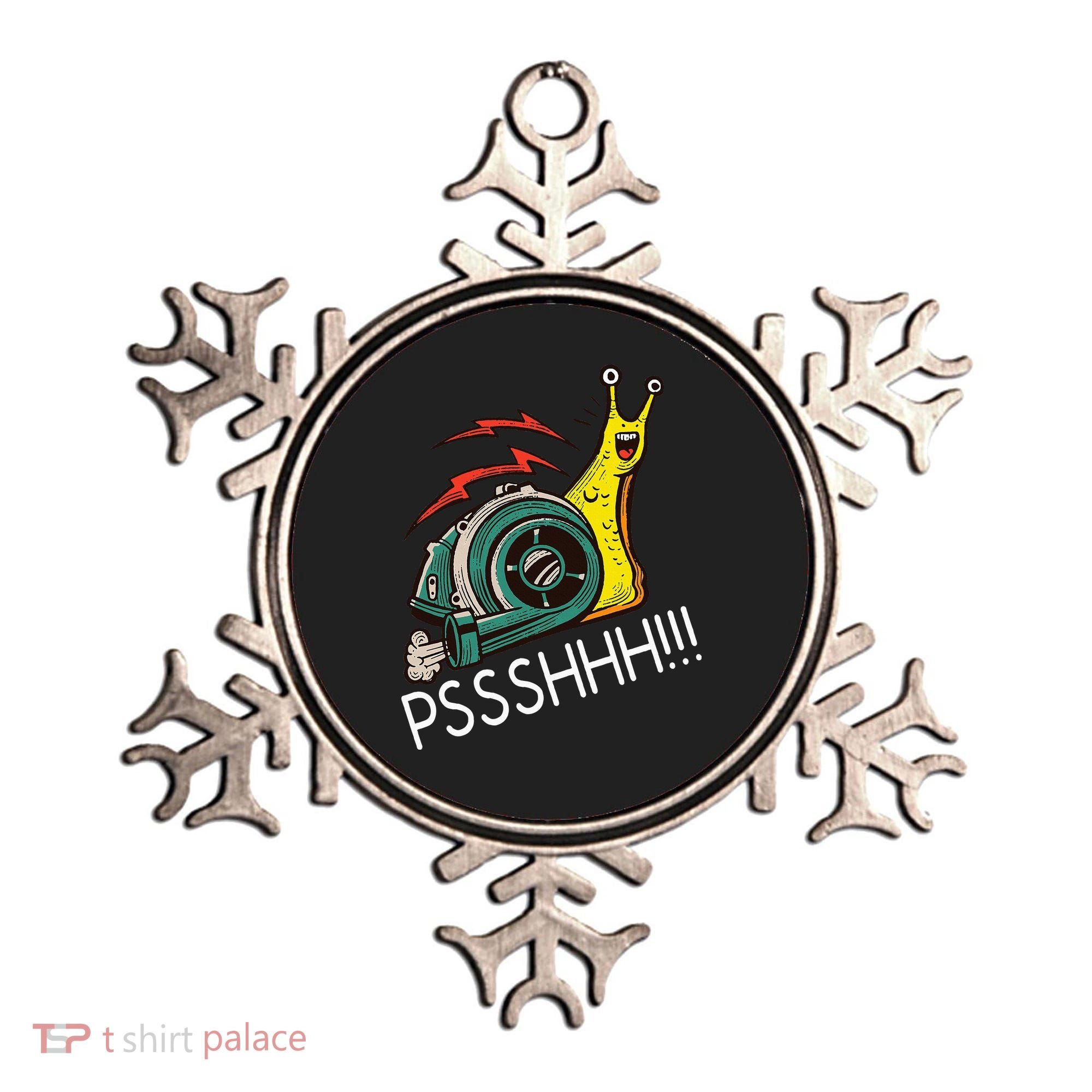 Snail Funny Turbo Boost Racing Pshh Ornament