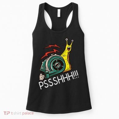 Snail Funny Turbo Boost Racing Pshh Women's Tank Top