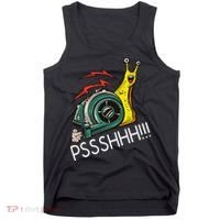 Snail Funny Turbo Boost Racing Pshh Tank Top thumb 0