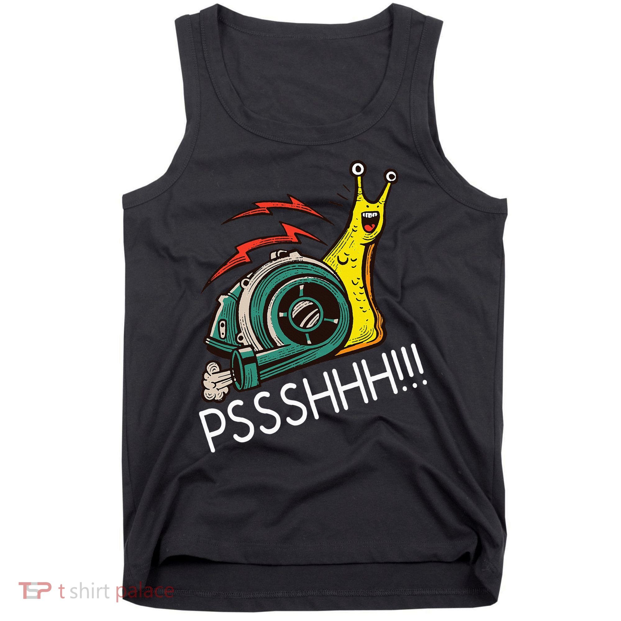 Snail Funny Turbo Boost Racing Pshh Tank Top