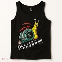 Snail Funny Turbo Boost Racing Pshh Tank Top thumb 2