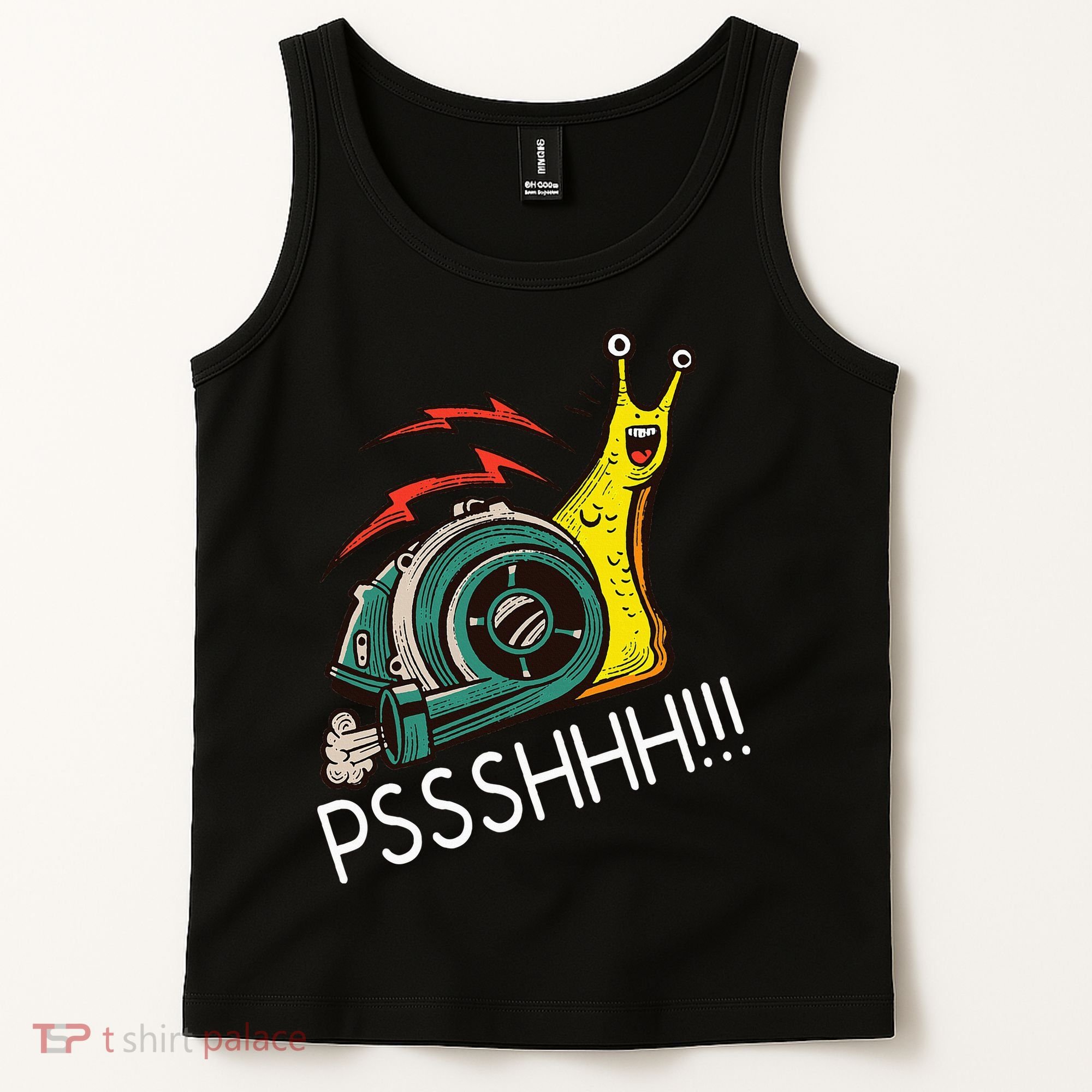 Snail Funny Turbo Boost Racing Pshh Tank Top