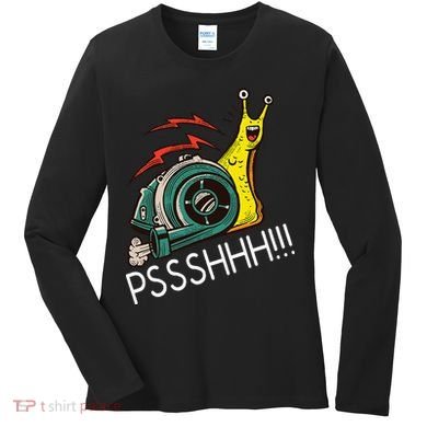 Snail Funny Turbo Boost Racing Pshh Women's Long Sleeve Shirt