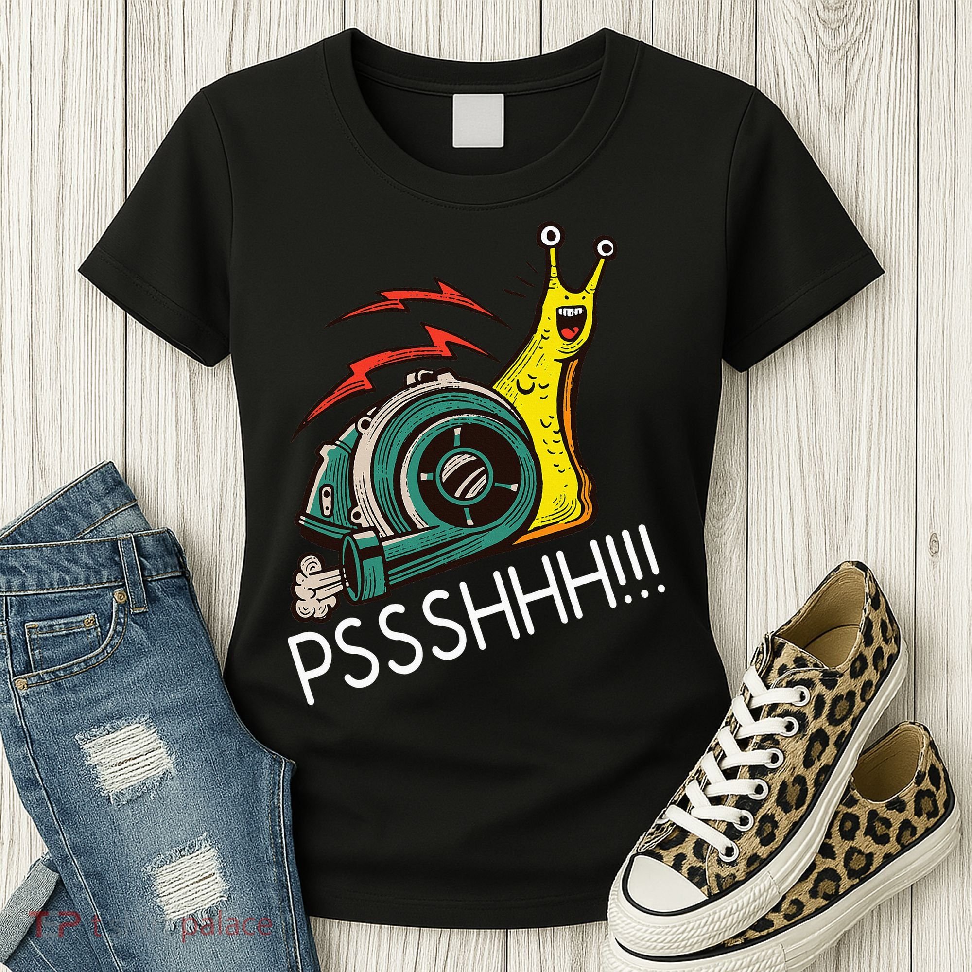 Snail Funny Turbo Boost Racing Pshh Women's T-Shirt