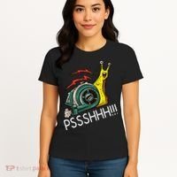 Snail Funny Turbo Boost Racing Pshh Women's T-Shirt thumb 4
