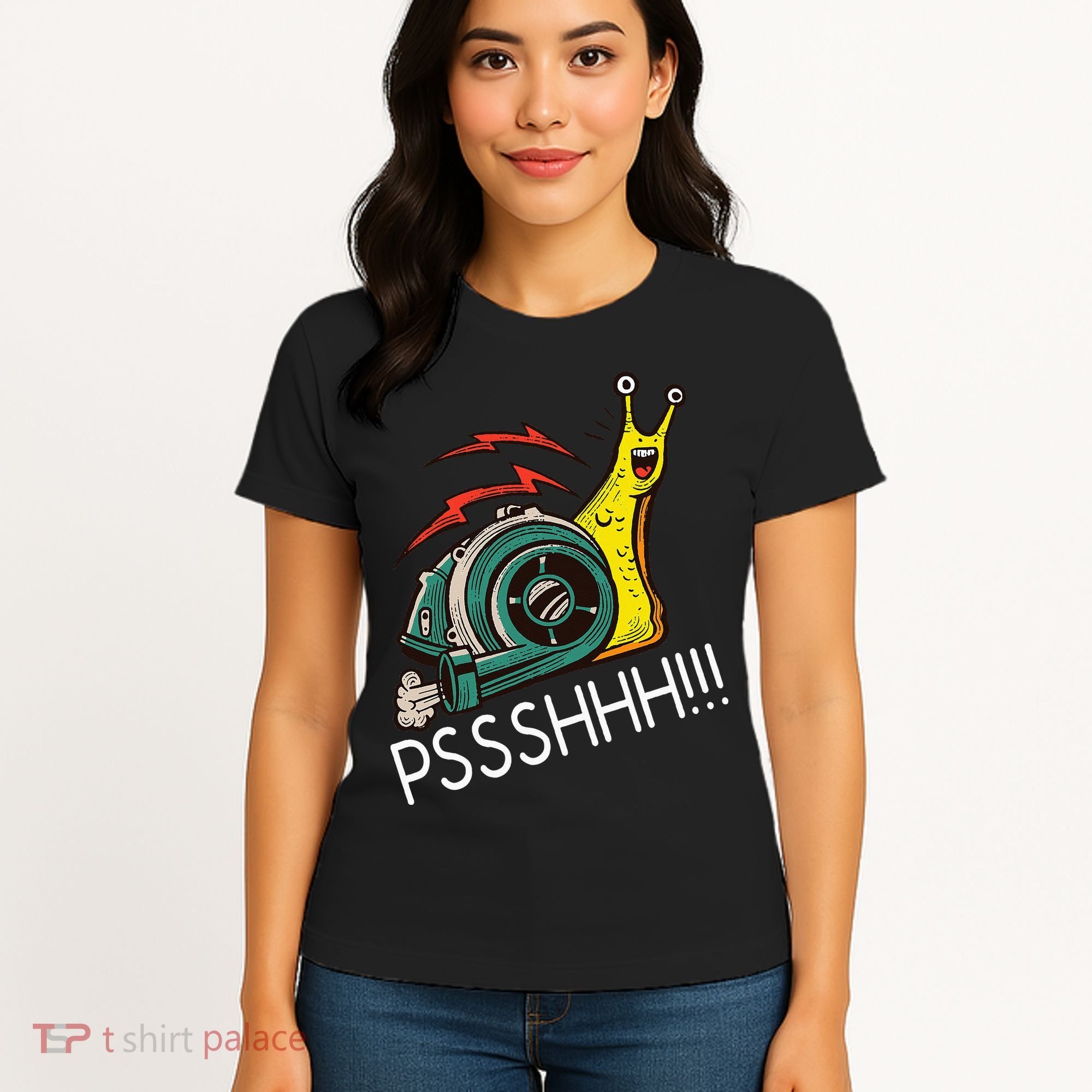Snail Funny Turbo Boost Racing Pshh Women's T-Shirt
