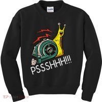 Snail Funny Turbo Boost Racing Pshh Kids Sweatshirt thumb 0